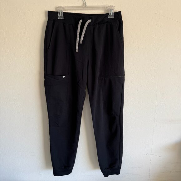 Fabletics Pants - Fabletics Black Jogger Pants / Scrubs | Drawstring Waist & Pockets | Size L
